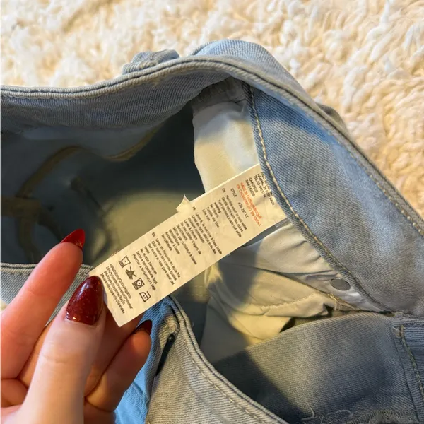 Refuge Light Blue Denim Mini Skirt - Image 5