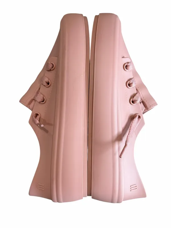 Melissa Ulitsa Sneakers Women’s Size 7 Pink Jelly Platform Slip On Preppy Summer - Image 5