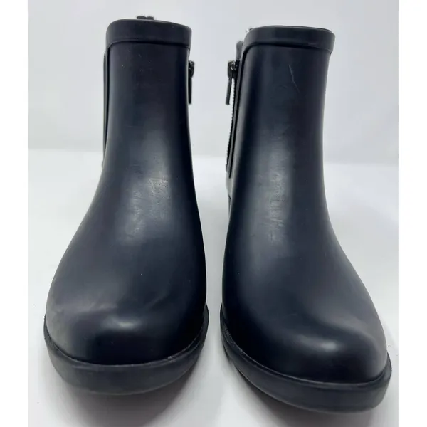 Lucky Brand Women's‎ LK Basel Black H2O Rubber Rain Bootie Size 9M - Image 3