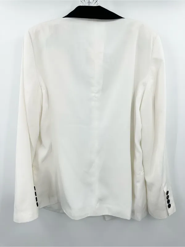 Express NWT Women’s Tuxedo Style White Blazer Size 12 - Image 2