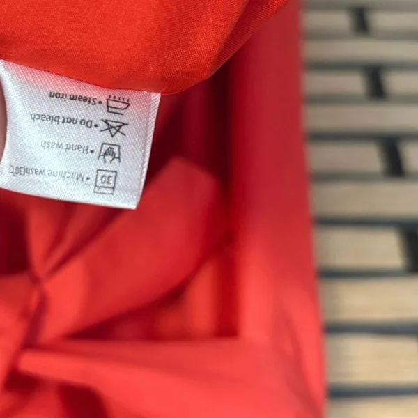 Zesica‎ Red One Shoulder Belted Ruffle Midi Dress Size XL - Image 10