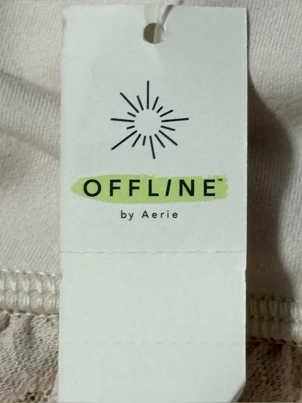 Offline by Aerie Go With the Flow Lace Split Leg Pants Cream S|P - Image 14