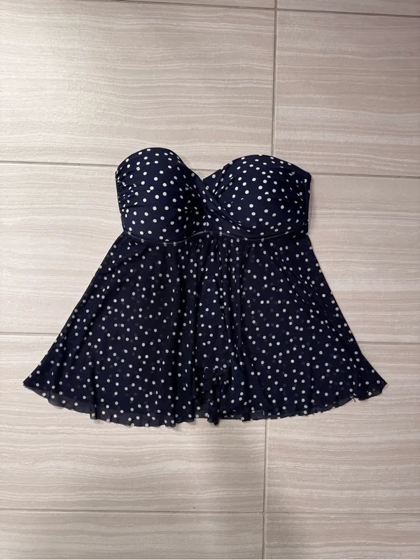 Merona Sheer Polka Dot Strapless Swim Top - Image 5