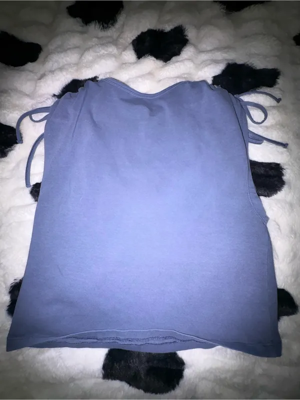 American Eagle Outfitters Dusty Lavender Tie-Shoulder Tank - Image 2