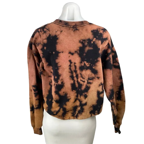 Urban Outfitters BDG Black Brown Long Sleeve Crew Neck Sweatshirt Top Size S - Image 4