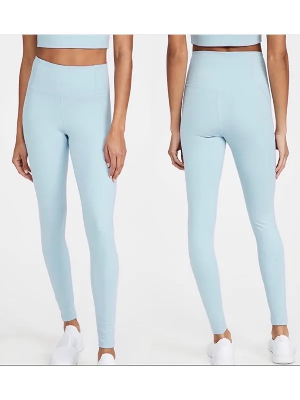Girlfriend Collective High Rise Compressive Leggings: Sky Light Blue - Image 2