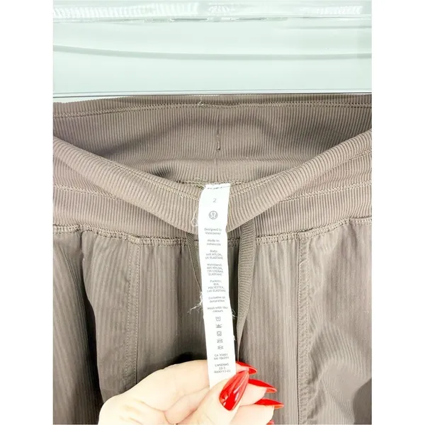 Lululemon Dance Studio‎ Mid-Rise Drawstring Joggers Women's 2 Brown Activewear - Image 7