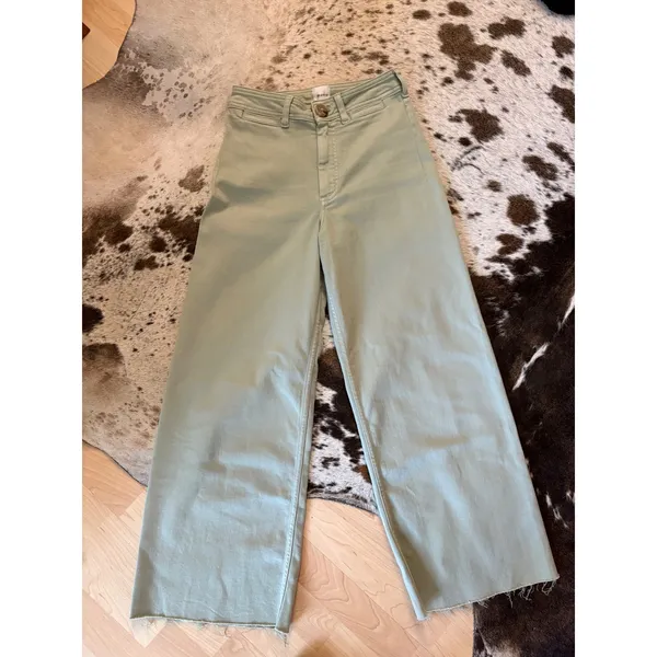 MAEVE Anthropologie The Ettie High-Rise Crop Wide-Leg Jeans by Size 27 - Image 2