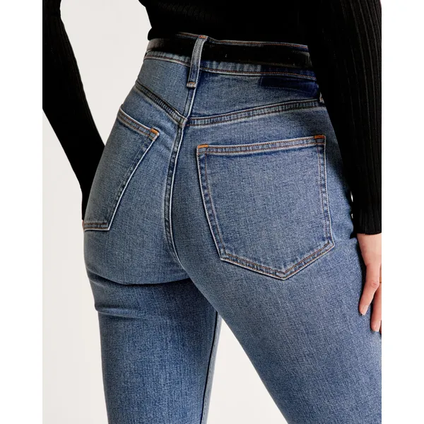 Abercrombie & Fitch Ultra High Rise 90s Slim Straight Jean NWT SIZE 31/12S - Image 12