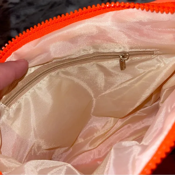 Unbranded Quilted puffer purse Orange - Image 5