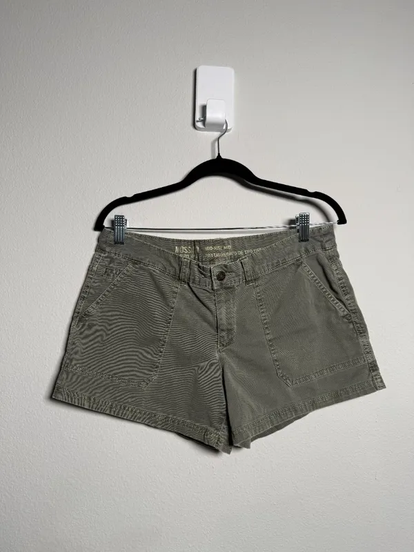 Y2K Grunge 2000s Green Cargo Short Shorts - Image 5