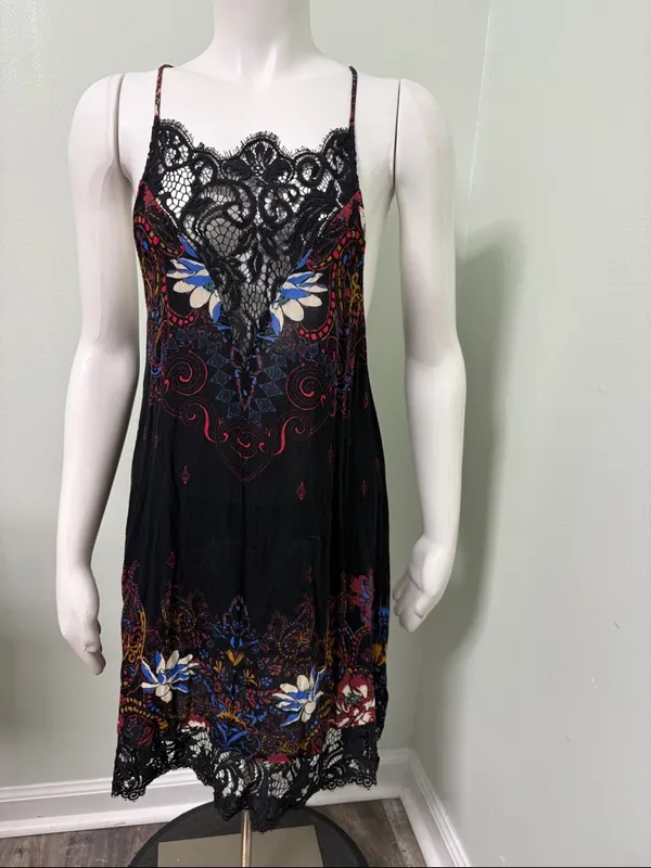 Free People Who's Sorry Now Slip Dress Size Small - Image 9
