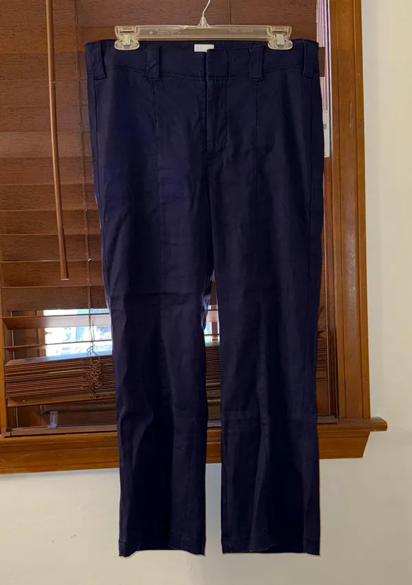 Anthropologie NWT $138 x Maeve 70s Slim Cropped Kick-Flare Linen Trousers 29 - Image 4