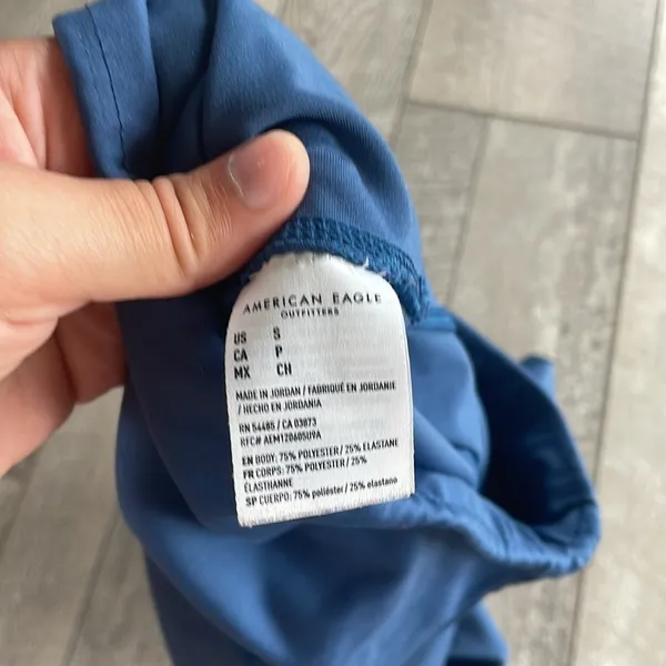 American Eagle Size Small Blue High-Waisted Leggings - Image 5