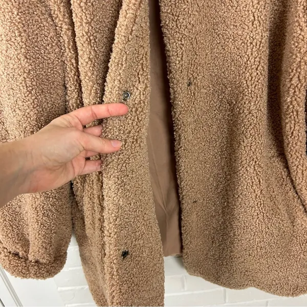 Sanctuary Button Front Teddy Knit Jacket Size XL - Image 7