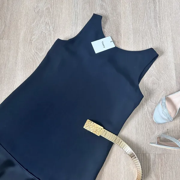 NWT Theory Flirty Flare Dress V-shaped Cutout Back, Cocktail Evening Dress - Image 3