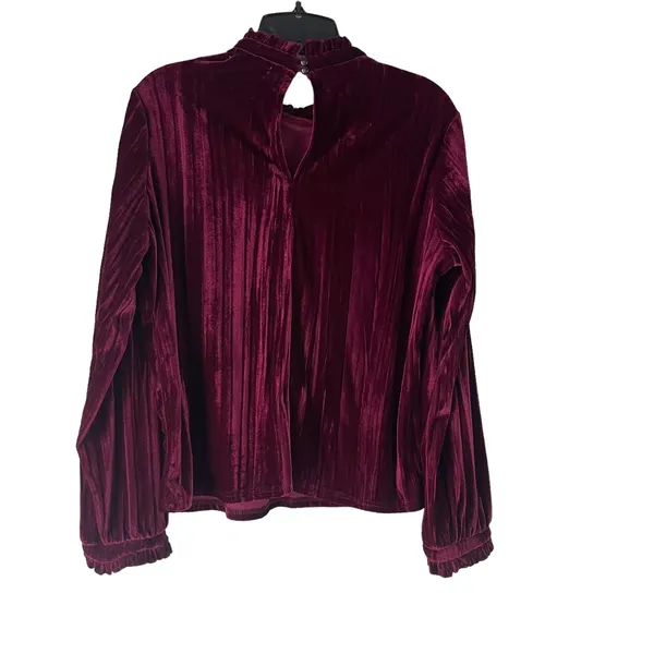 Mello Day Women's Size Large Red Velvet‎ Fairy Grunge Whimsygoth Long Sleeve Top - Image 6