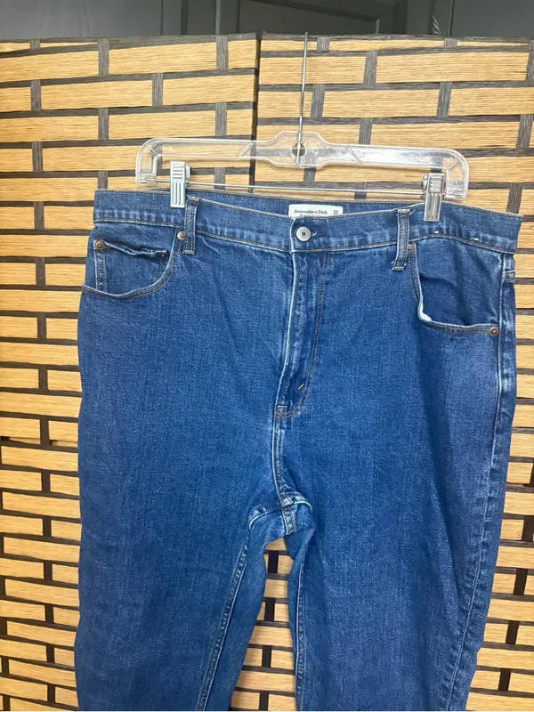 Abercrombie & fitch the ankle straight high rise jeans size 33/16 - Image 3