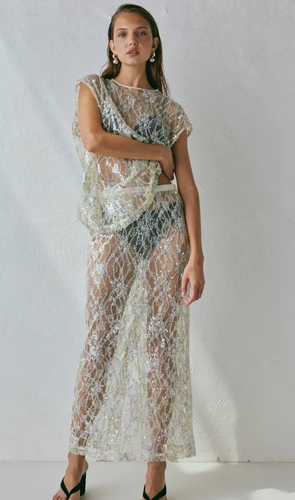 Boutique Sparkly see-through set - Image 3