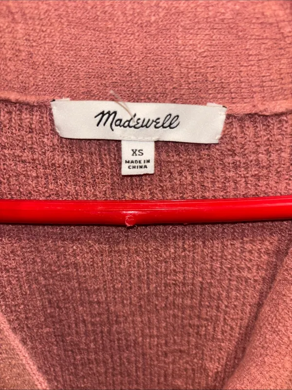 MADEWELL DUSTY ROSE BUTTON DOWN SWEATER OVERSIZED EXTRA SMALL
PRELOVED Pink Size XS - Image 2