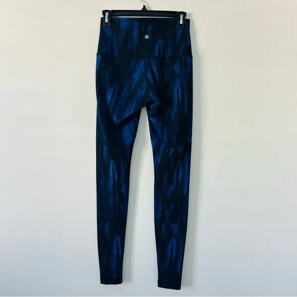 Lululemon Wunder Under Roll Down High Rise Night Sky Harbor Leggings 31in 6 - Image 2