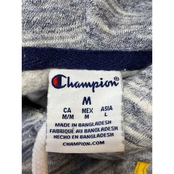 Champion Women's Gray University of Michigan Hoodie Hooded Sweatshirt Top Sz M - Image 3