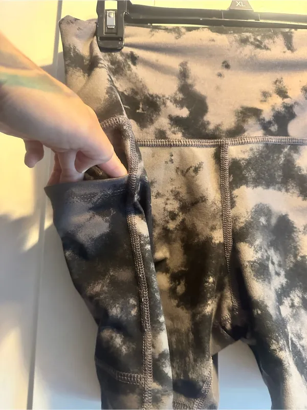 Evolution And Creation Tie-Dye Bike Shorts Side Pockets - Image 4