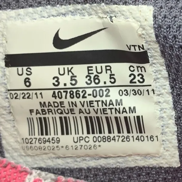 Nike Air Max Team Training Athletic Shoes Women's Size 6 Just Do It 407862-002 - Image 8