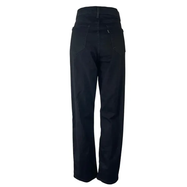 Levi's Classic Straight Women's Black High Rise Relaxed Denim Jeans Size XL - Image 3