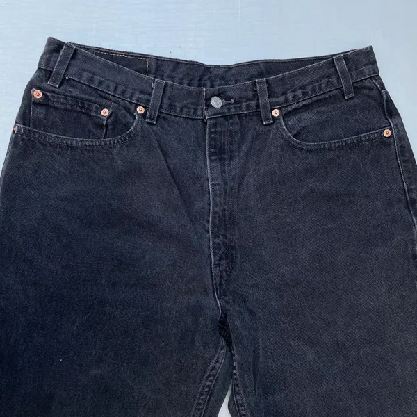 Levi's 550 Black Relaxed Fit Jeans Pants - Image 4