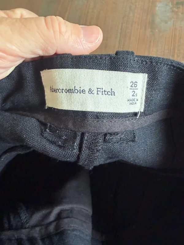 Abercrombie & fitch black linen pants - Image 4
