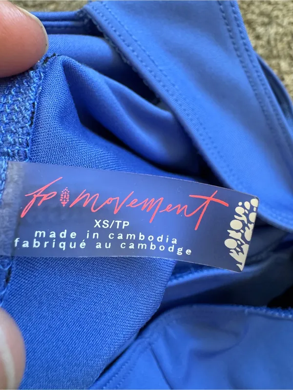 Free People Movement Blue Jumpsuit Womens XS Athletic Gym Workout One Piece - Image 4