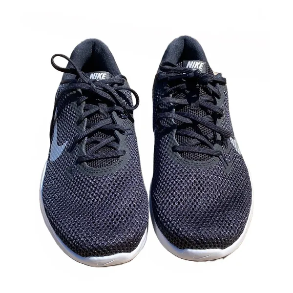NWT 🖤🤍 Nike WIDE Womens Flex Trainer Black and Silver Sneakers, Size 8.5 WIDE - Image 8