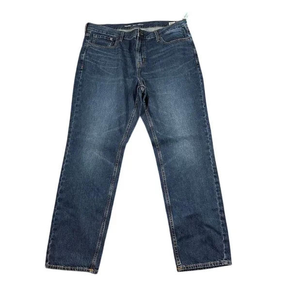 Classic Medium Wash Straight‎ Leg Denim Jeans Casual Everyday Wear size 40x32 - Image 2