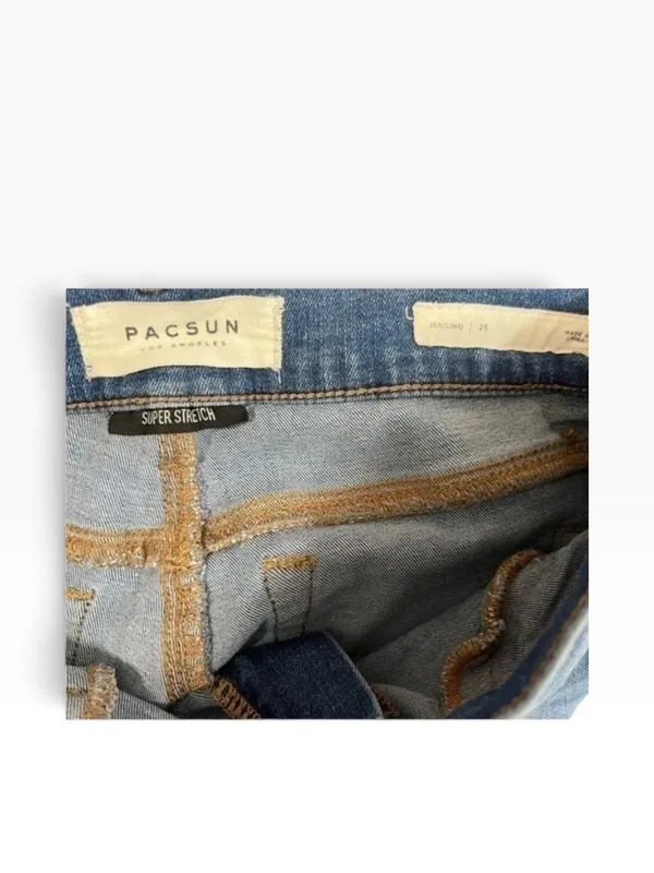 PacSun Blue Ripped High-Rise Skinny Jeans - Women - Image 5