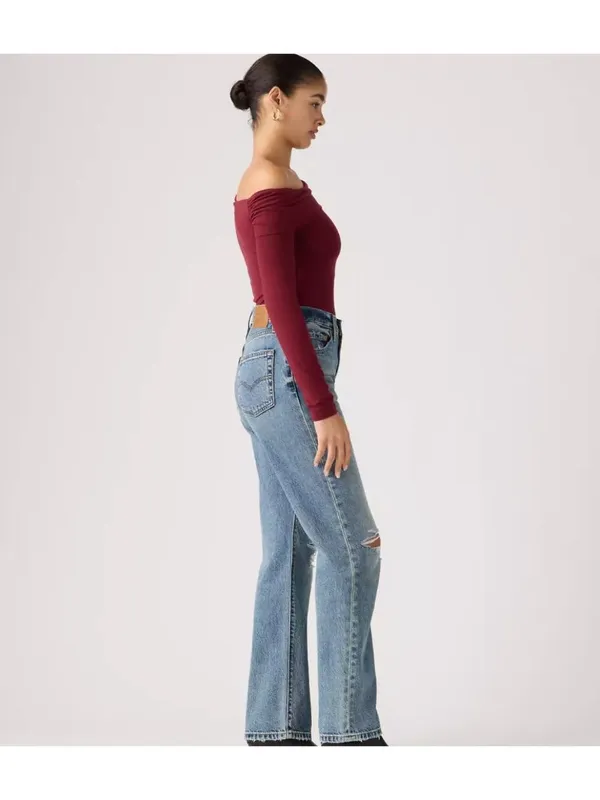 New Levi's Premium 27x30 Easy Dad Women's Jeans Gorgeous Gal Medium Wash - Image 3
