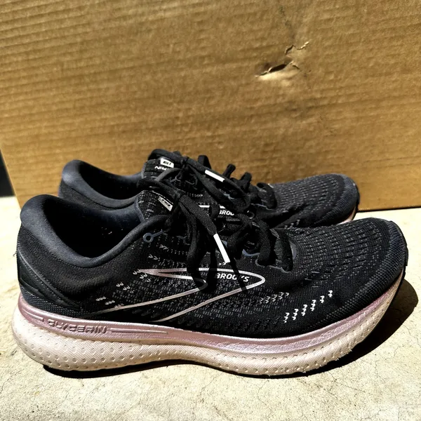 Brooks Glycerin 19 Running Shoes DNA LOFT Classic Fit Black White 11D Wide - Image 3