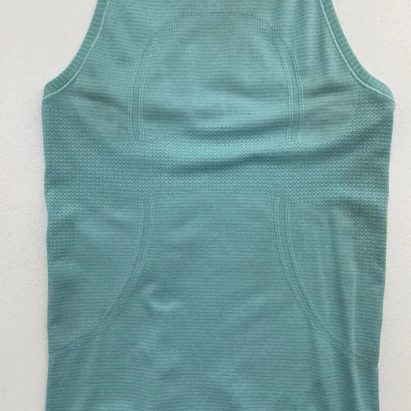 Lululemon Size 4 Swiftly Tech Racerback Tank Top Heathered Peacock Blue Seamless - Image 7