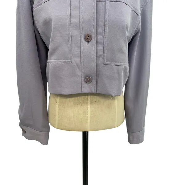 Aritzia Wilfred‎ Little Cropped Jacket Lavish Lavender Purple Size Medium - Image 6