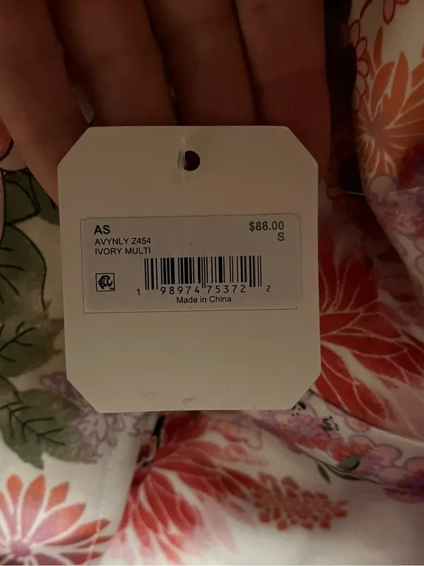 NEW Altar’d State White and Pink Floral Strapless Maxi Dress Size Small NWT - Image 4