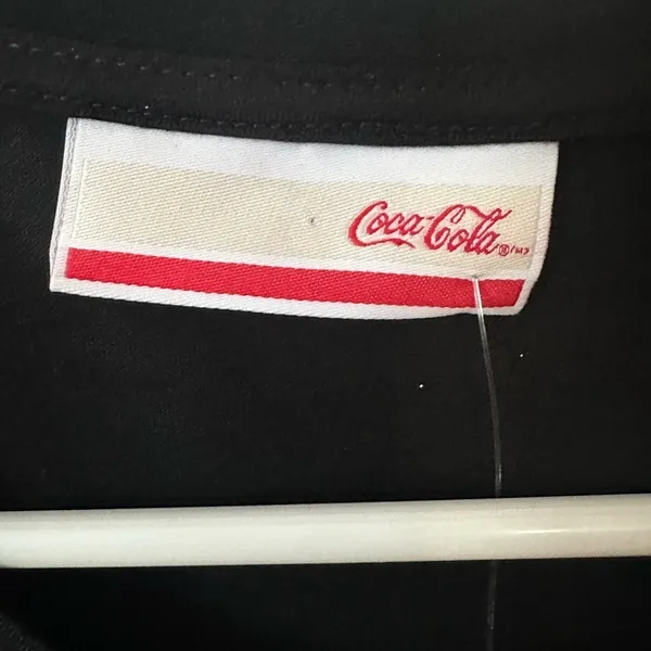 Coca Cola Black and Silver Sequin Short Sleeve Tee - Image 2