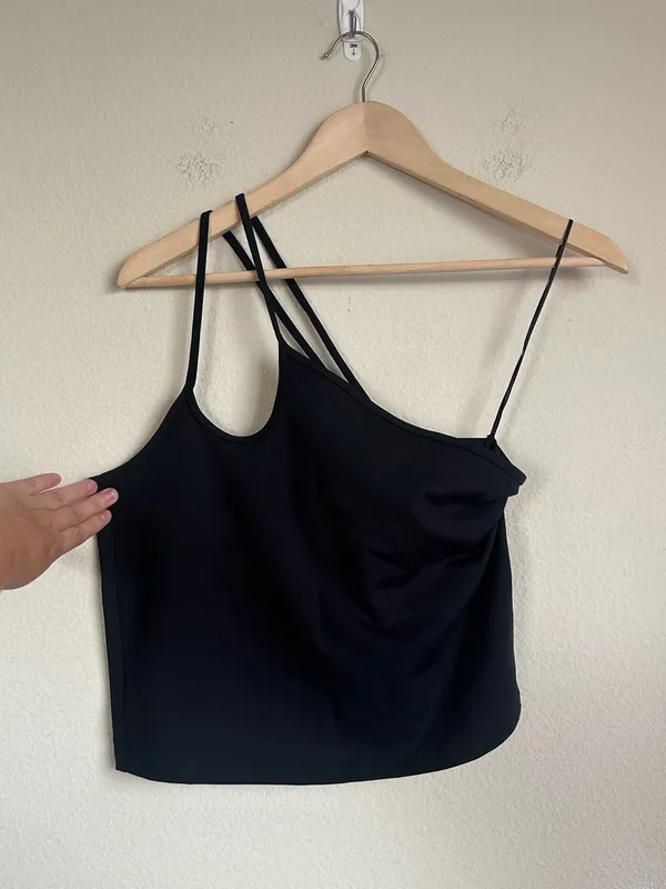 Abercrombie & Fitch Strappy One Shoulder Crop Tank - Image 4
