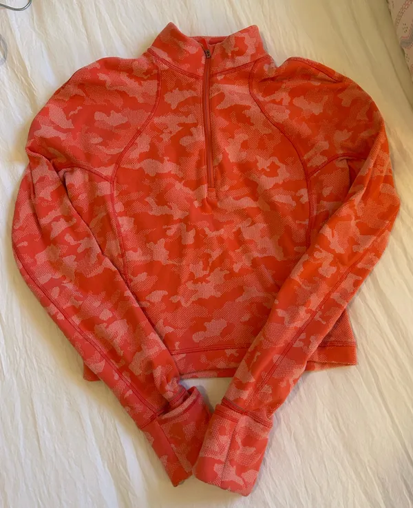 Pink Camo Lululemon Quarter Zip - Image 2