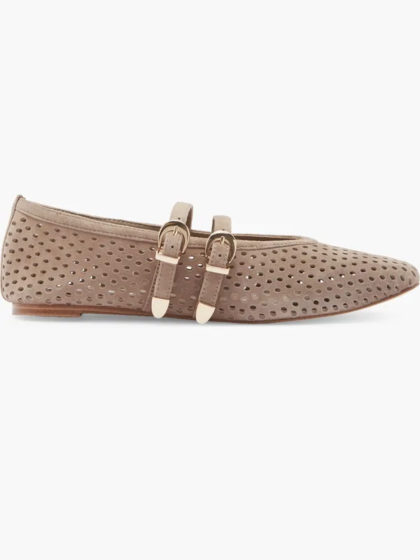 Steve Madden Women’s taupe perforated flats. Size 7.5 - Image 6