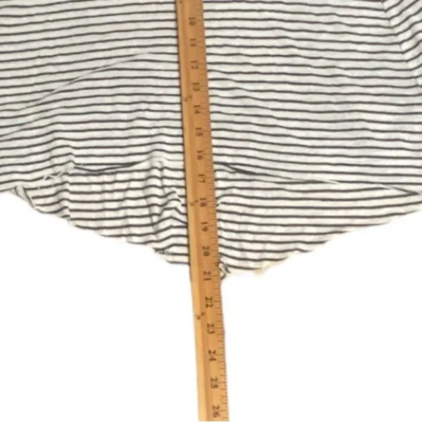 Urban Outfitters Pins and Needles Stripe XS Women's Raw Hem Swing Top Blouse‎ Oversized - Image 7