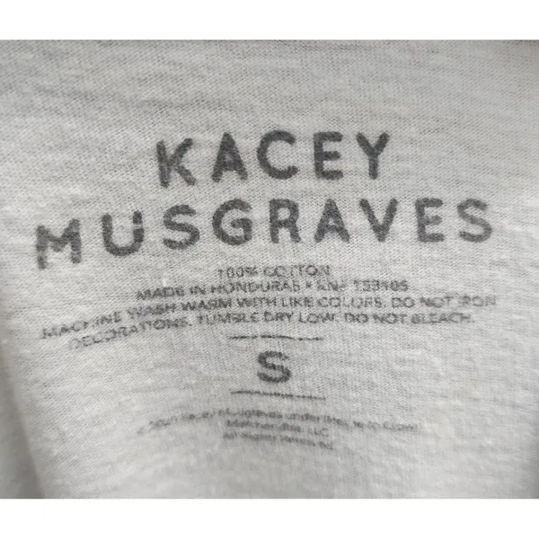 Kacey Musgraves T-Shirt White Graphic Print Short Sleeve‎ Womens Small - Image 4