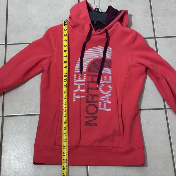 The North Face Women Orange Hoodie Sweater‎ Jacket Pullover Size XS. - Image 8