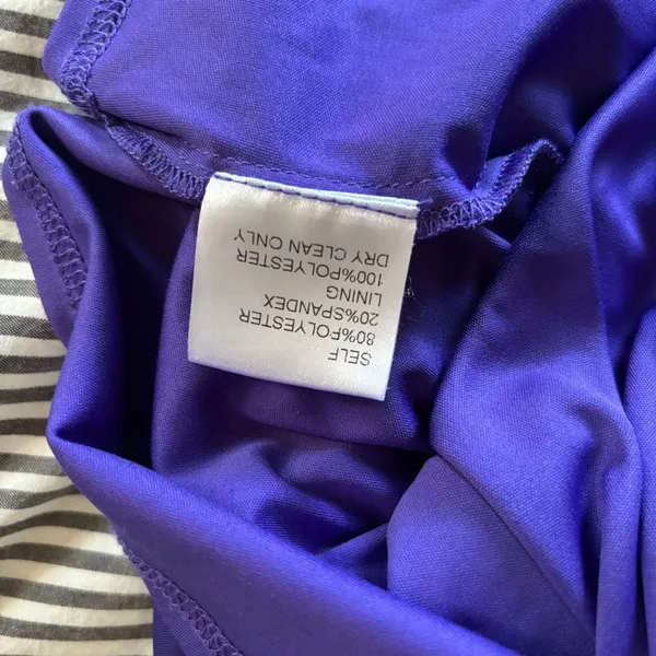Tadashi Shoji Bellona Draped Jersey Maxi Gown in Purple L - Image 14