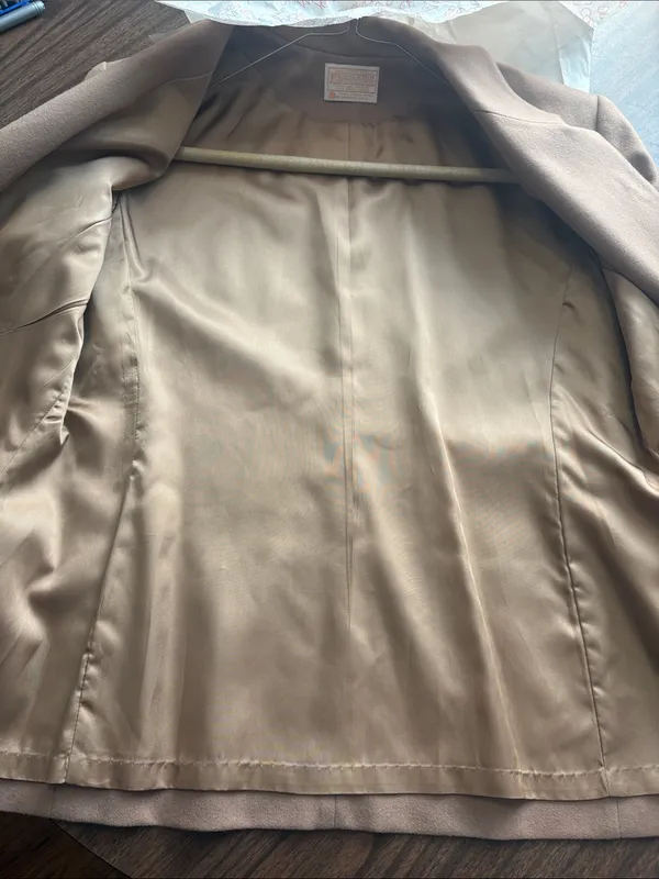 Pendleton VINTAGE Sz 16 Camel Wool Blazer Coat Jacket - Image 6