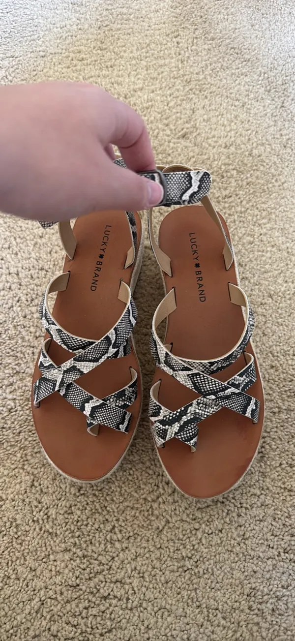 Snakeskin Sandals Lucky Brand - Image 2